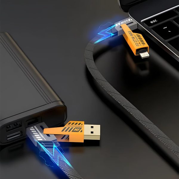 4-in-1 Multi Usb Charging Cable to Usb-c To Usb-c, Usb-c To Lightning, Usb-a To Usb-c