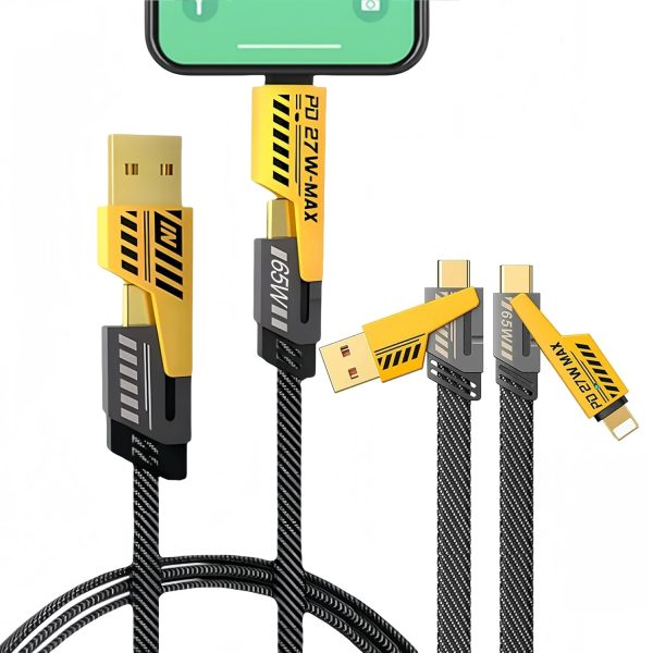 4-in-1 Multi Usb Charging Cable to Usb-c To Usb-c, Usb-c To Lightning, Usb-a To Usb-c